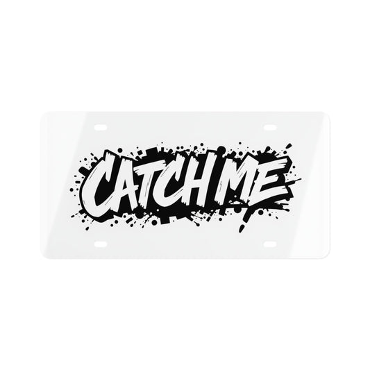 The "CATCH ME" Plate - White